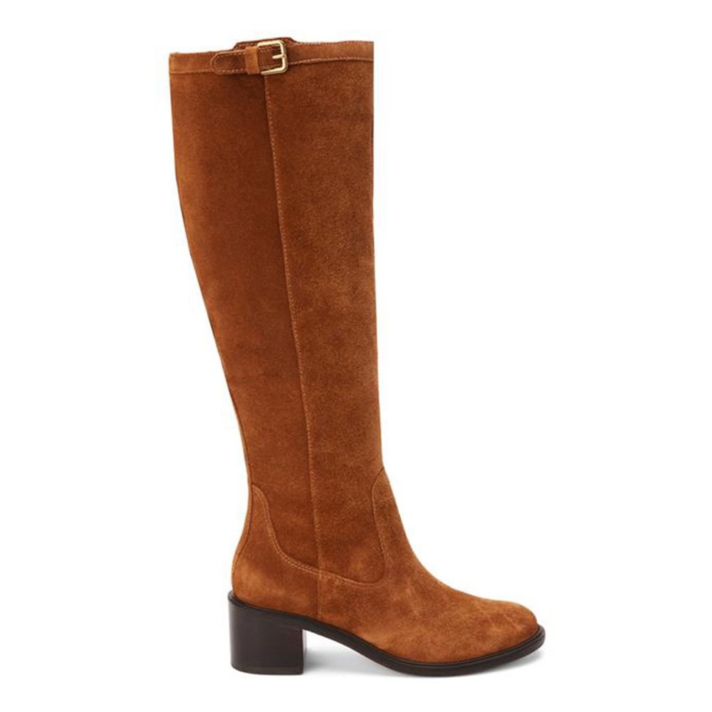 Matisse Tan Suede Heeled Boots